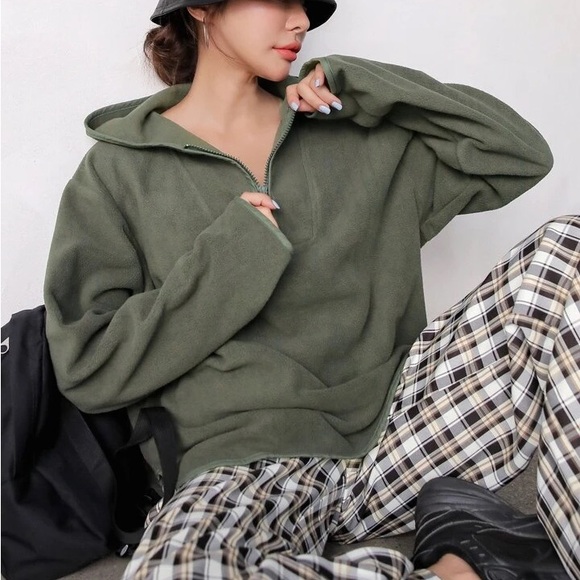 (3 for $24❣️) Half Zip Cozy Hoodie - Picture 14 of 14